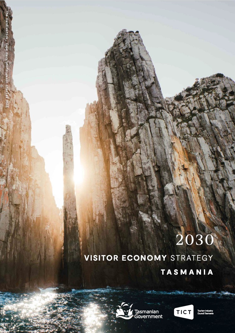 Cover of the 2030 Visitor Economy Strategy Tasmania